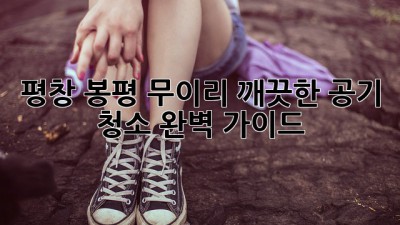 평창 봉평 무이리 깨끗한 공기 청소 완벽 가이드
